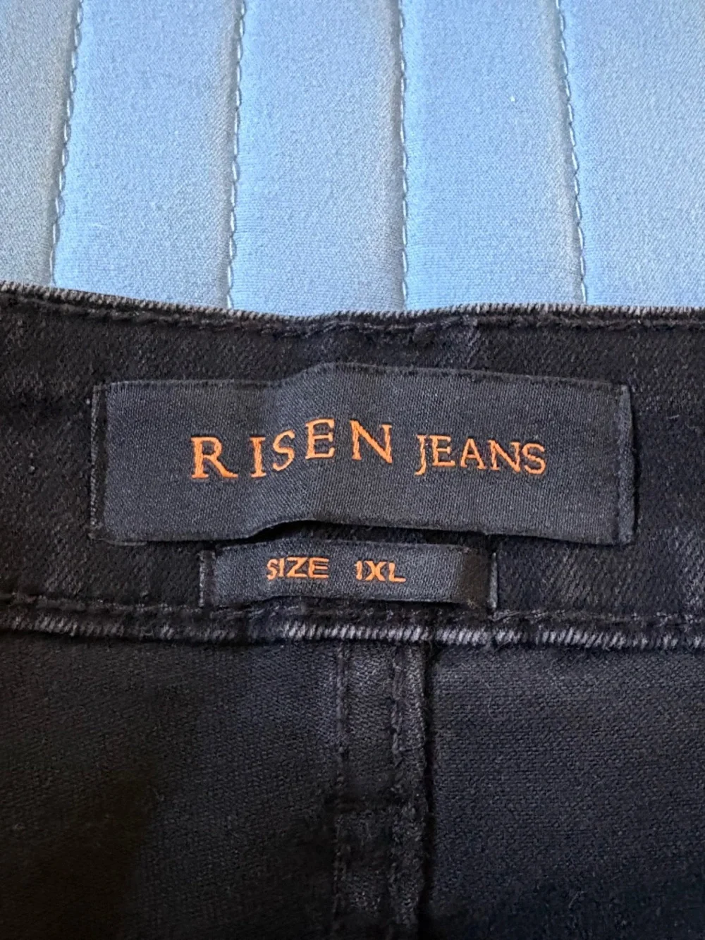 Risen Black Denim long bermuda shorts